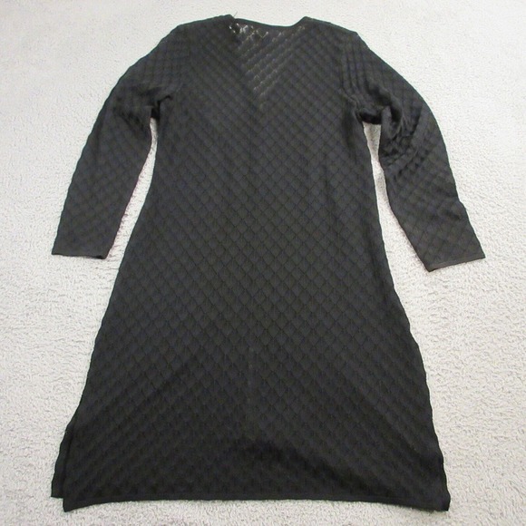 Exclusively‎ Misook Womens Duster Knit Cardigan Sweater Dress size Small Black - Picture 5 of 9